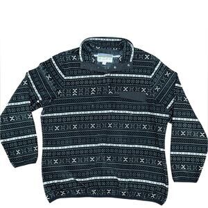 Jachs Women's Cabin Collection Cozy Mock Neck Fleece Pullover Size Large